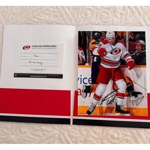 Carolina Hurricanes Autographed Hockey Photo  Tim Heed 65 Action Authentic